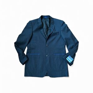 Blu Martini Men's Charcoal Gray Suit Jacket Blazer Sportcoat Size 38 Medium NWT